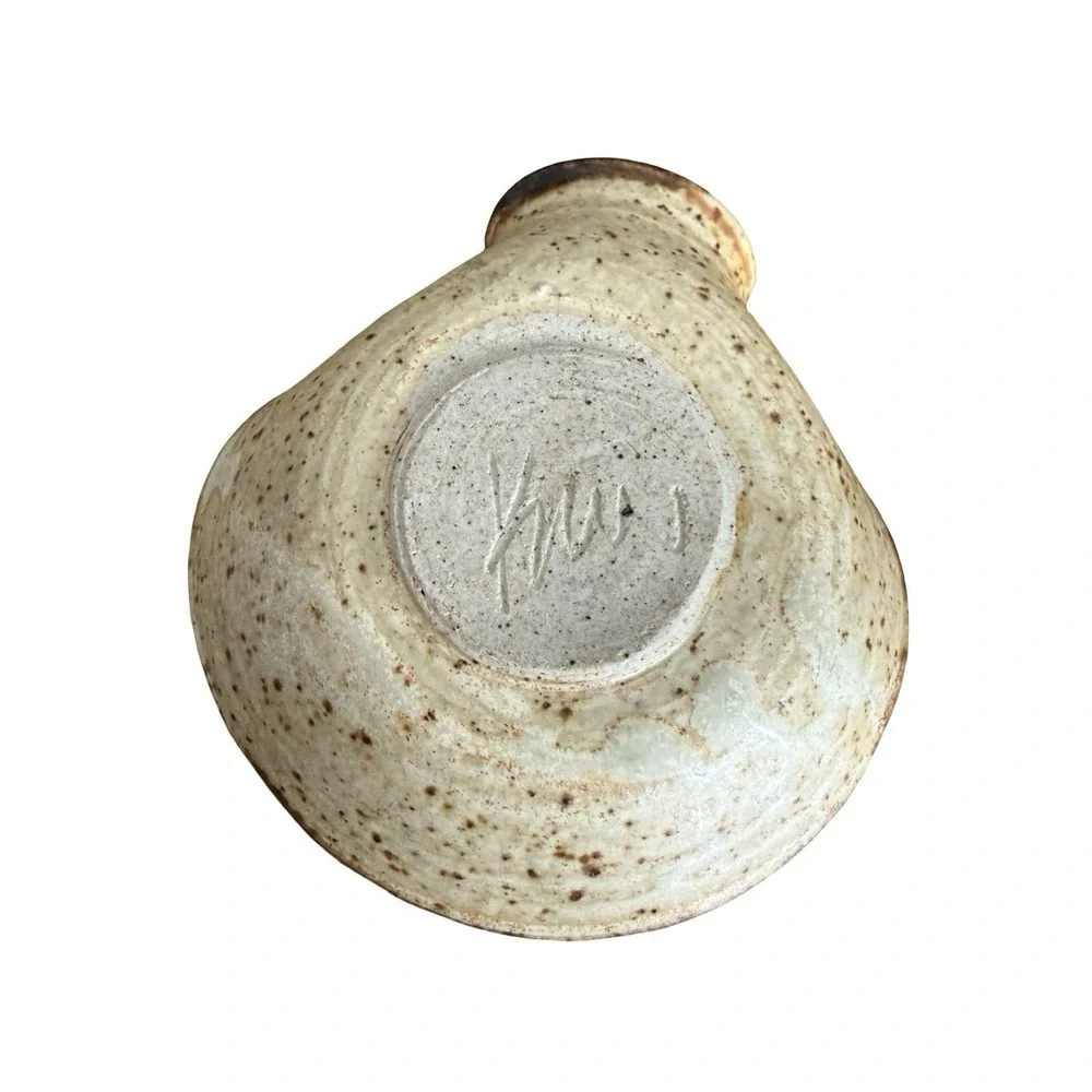 Studio Art Pottery Hand Thrown Ceramic Spoon Rest 3.5